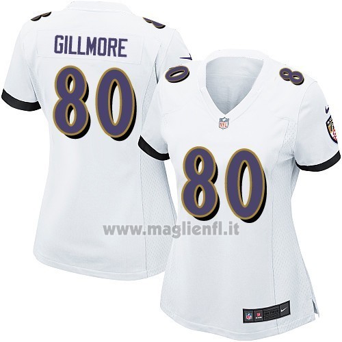 Maglia NFL Game Donna Baltimore Ravens Gillmore Bianco